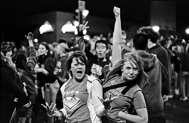 People celebrating