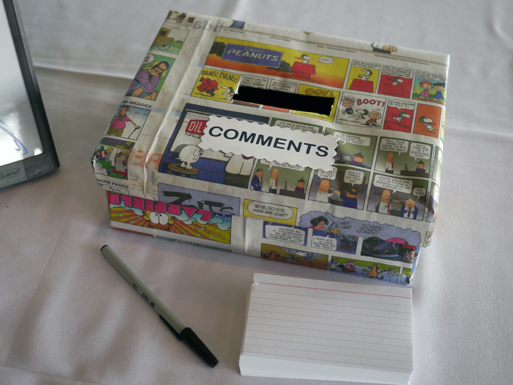 Comment box